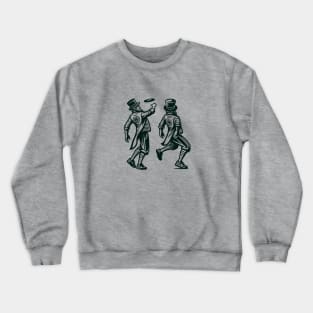 Leprechauns playing doubles Crewneck Sweatshirt